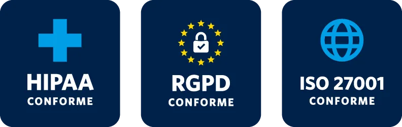 HIPAA, GDPR, ISO 27001 Compliant