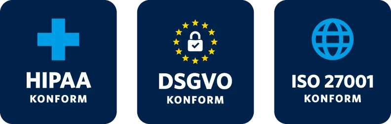 HIPAA, GDPR, ISO 27001 Compliant